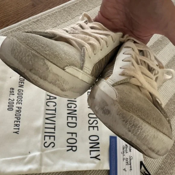 Golden Goose Zebra Stripe Sneakers with Black Star Superstars - Picture 6 of 7